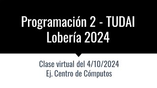 20241004 – Ej Centro de cómputos [upl. by Sianna]