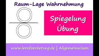 Wahrnehmung Spiegelung und RaumLage  🔴 Unser erstes Video [upl. by Anamor]