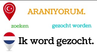 HOLLANDACA ÖĞRENİYORUM  Hollandaca Etken Edilgen Cümleler Gramer Bilgisi Ders 1 Tegenwoordige Tijd [upl. by Efal36]