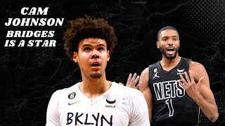 Brooklyn Nets Cam Johnson FIRES BACK At Critics Defending Mikal Bridges [upl. by Alyehc]