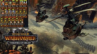 Dwarf Airforce Unleashed Malakai Gyrcopter DOOMSTACK  Total War Warhammer 3 Immortal Empires [upl. by Lull214]