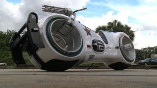 Take a ride on a real Tron bike [upl. by Yreffoeg242]