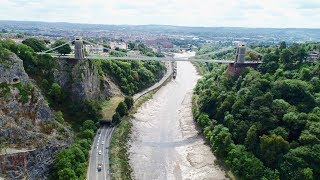 World Famous Clifton Suspension Bridge Drone Footage [upl. by Ninnette]