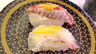 Conveyor belt sushi lunch Tastemade App 回転寿司 はま寿司 テイストメイド アプリ [upl. by Lejna]