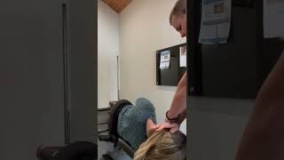 Gentle Chiropractic Adjustment in West Bend Wisconsin chiropractor chiropractictreatment [upl. by Vanny281]