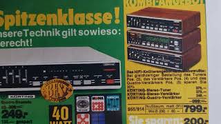 Neckermann Katalog Körting HiFi Stereo  Quadro Bausteine von 1974 Teil 1 Demo in Teil 2 [upl. by Jeri]