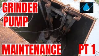 GRINDER PUMP MAINTENANCE PART 1 [upl. by Htnamas923]