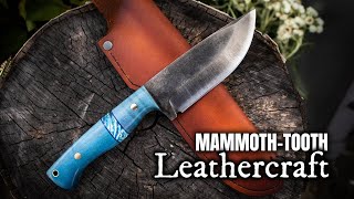 Crafting leather sheaths for the MAMMOTH TOOTH Warriors [upl. by Salomone806]