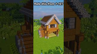 Minecraft wooden house shorts minecraft minecraftbuilding [upl. by Noorah723]