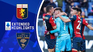 Genoa vs Lecce Extended Highlights  Serie A  CBS Sports Golazo [upl. by Nevaed722]