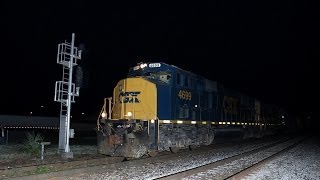 CSX O818 With Badly Overheating Journal  Monday February 17 2014 [upl. by Plumbo]