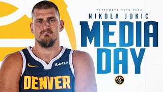 Nikola Jokić Full 202425 Media Day Press Conference 🎙 [upl. by Gaves447]