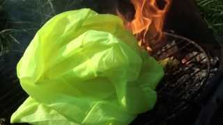 HDV0241 yellow fluorescent Nylon burning [upl. by Tuddor]