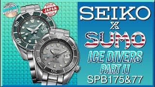 Team USA  Seiko Prospex USA Exclusive Ice Diver Sumo 200m Automatic SPB175 amp SPB177 Quick Look [upl. by Giselle]