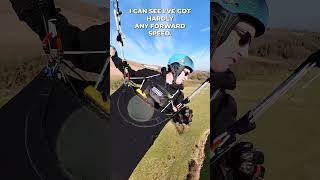 Paragliding SKILLS Simple STRONG WIND LANDING approach shorts [upl. by Nuawaj]