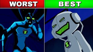 Ranking Every Ben 10 Alien Force Alien  WORST to BEST  Fan 10k [upl. by Ahsiekram768]