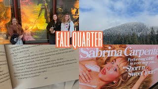 video diary fall quarter of school wicked movie and sabrina carpenter [upl. by Asssilem375]