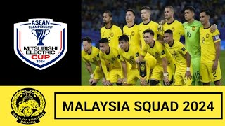 RESMI DAFTAR SQUAD MALAYSIA 2024 ASEAN CHAMPIONSHIP CUP 20242025 [upl. by Giesser]