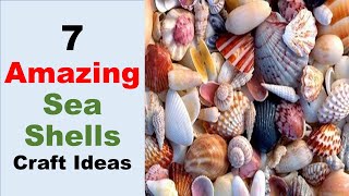 7 Amazing Sea Shell Craft Ideas  Reuse Sea shells  Craft Stack [upl. by Watson752]