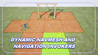 Fully Dynamic NavMesh And Navigation Invokers UNREAL ENGINE [upl. by Trebuh170]