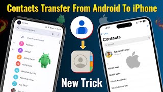 🥰How To Transfer Contacts From Android To iPhone  Android Se iPhone Me Contacts Transfer Kaise Kare [upl. by Hgieloj]