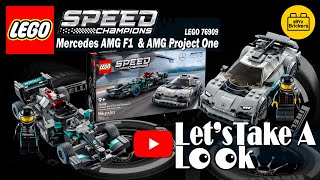 LEGO Speed Champions Mercedes AMG F1 amp Project One 76909 Let’s take a look Review Images [upl. by Sudderth126]