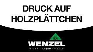 Druck auf Holz bzw Holzplättchen [upl. by Thorner]