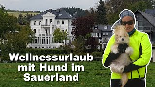 Wellnesswochenende mit Hund im Sauerland im Romantikhotel Deimann amp Anfahrt mit der Deutschen Bahn [upl. by Shirleen965]