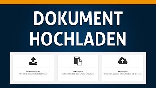 02 Ein Dokument hochladen  PlagScan [upl. by Revolc]