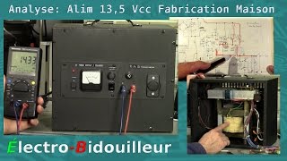 EB144 Analyse Bloc dalimentation Linéaire 135 Vcc Fabrication Maison de 1992 [upl. by Llenrahs]