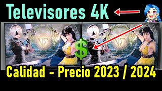 TELEVISORES 4K CON MEJOR RELACIÓN CALIDAD PRECIO 2023  2024 [upl. by Yggep]