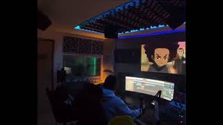 Pierre Bourne x Veeze studio session clip [upl. by Drawd]