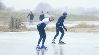 Schaatsen nu het nog kan bij Smalle Ee [upl. by Magan553]