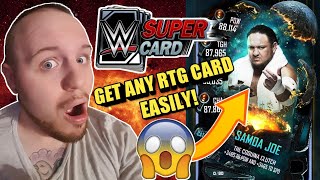 HOW TO GET ANY ROAD TO GLORY RTG CARD YOU WANT EASY GLITCHTRICK Noology WWE SuperCard Season 5 [upl. by Nitsug]