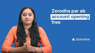 Zerodha par ab account opening free hai [upl. by Nahtnamas]