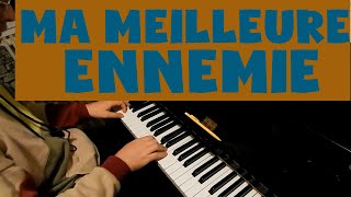 Stromae Pomme  Ma meilleure ennemie  Piano Cover Tutorial Accords Instrumental  PARTITION [upl. by Valry]