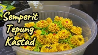 SEMPERIT TEPUNG KASTAD🌻🥰biskut biskutraya semperit kuih kuihtradisi kuihmuih [upl. by Seton]