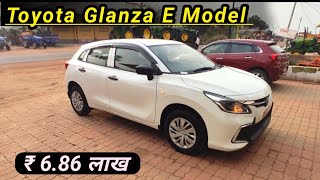 Toyota Glanza E Model  2024 Detailed Review glanza [upl. by Nylcsoj]