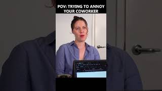 POV Trying to annoy your coworker  Workplace Wars SHORT comedy fail rivalry [upl. by Ajnos]