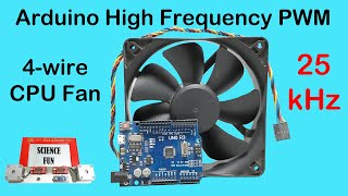 Arduino Fan Control using High Frequency 25kHz PWM  4Wire CPU Fans [upl. by Derwin795]