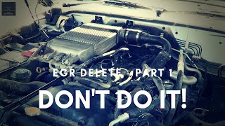 EGR Delete Part 1  DONT DO IT 5 Reasons Why [upl. by Daukas214]