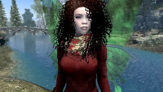 Skyrim AE Mods XB1 HG Hair Pack 8 Curly Hairs Character Creation Hairstyles [upl. by Lomax]