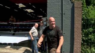 Bas Rutten gets ambushed by Alistair Overeem [upl. by Azile]