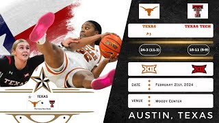 No 5 Texas vs Texas Tech  Big 12  22124 [upl. by Norab441]