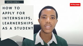 Applying for Internships Learnerships and Graduate programmes in South Africa [upl. by Yacov]