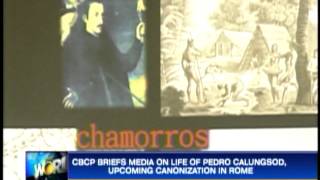 CBCP briefs media on miracle of Pedro Calungsod [upl. by Bonn]