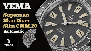 Yema Superman Skin Diver Slim CMM20 Automatic [upl. by Enyawed]