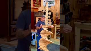 Wooden Spiral Tree Full build on the channel woodworking build carpentry [upl. by Kent]