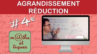 Calculer un volume par agrandissement ou réduction  Quatrième [upl. by Ithsav]