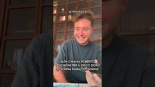 Alfa chiama Roberto Vecchioni quotSogna ragazzo sognaquot è finalmente disco doro [upl. by Awad]